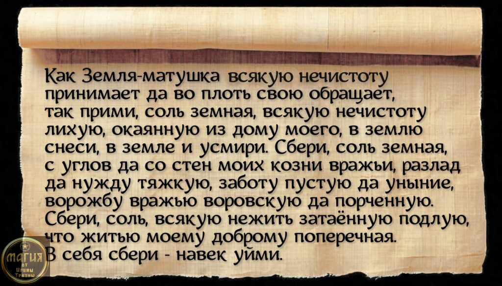 Как почистить квартиру от негатива солью - заговор